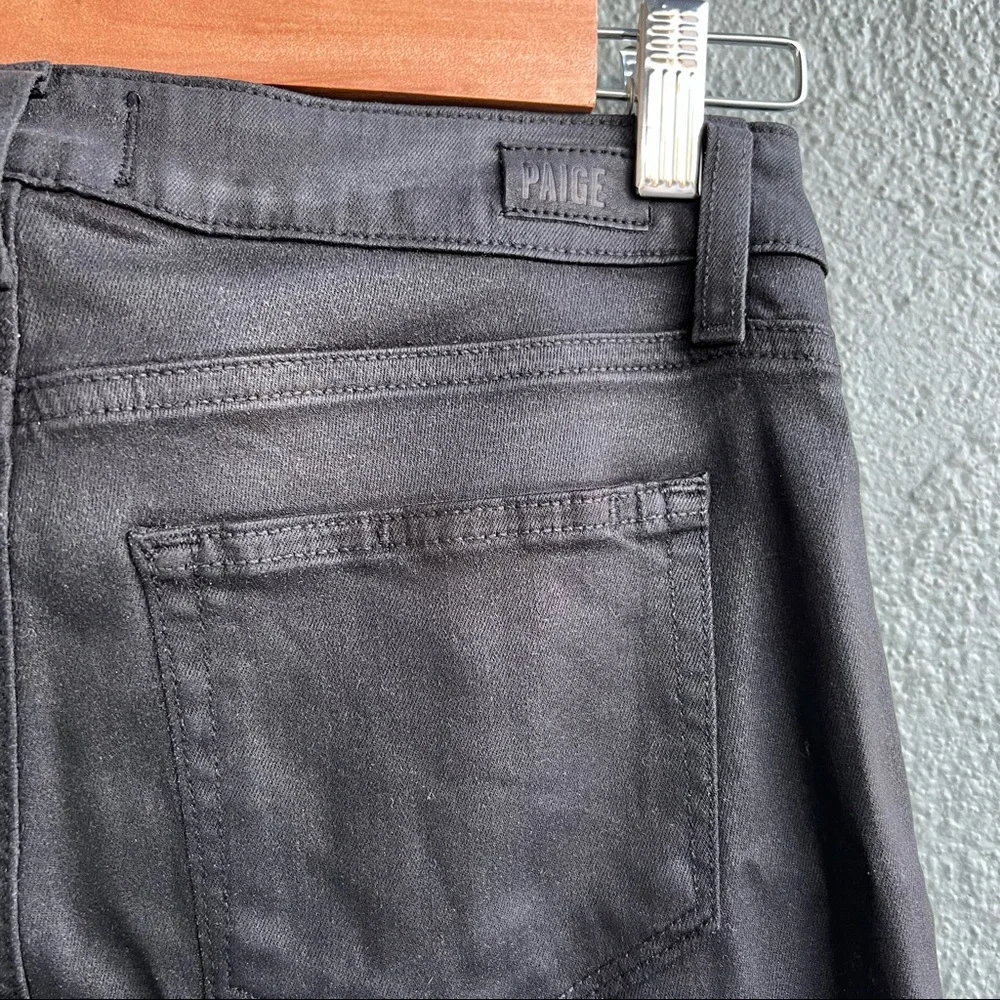 NWT Paige Verdugo Ankle Jeans Sterling Dark Coated sz 27 - Picture 4 of 5